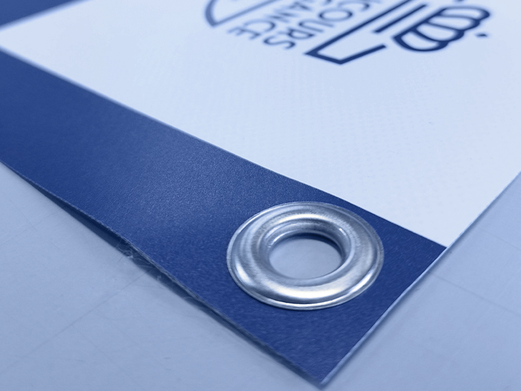 zijldoek banner met ogen Printwerk Bussum